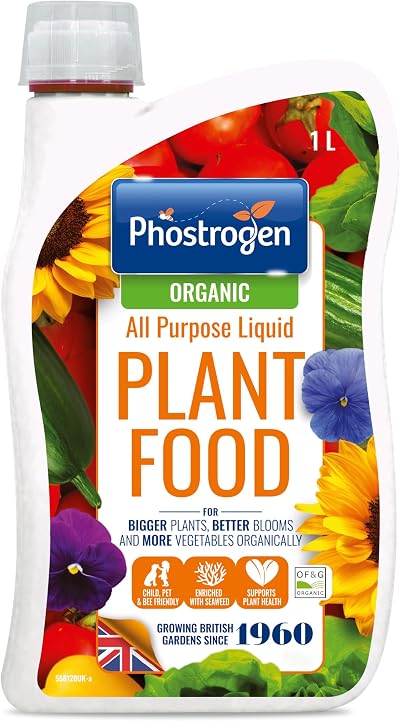 Phostrogen Organic All Purpose Liquid Plant Food 1L Seaweed Enriched