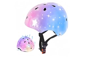 NIKISHAP Kids Helmet for 2-3-5-8-14 Ages(Toddler/Kids/Youth) Girls and Boys, Ventilation and Impact Resistance Toddler Helmet for Multi-Sport Bicycle Scooter Inline Roller Skate and Skateboarding