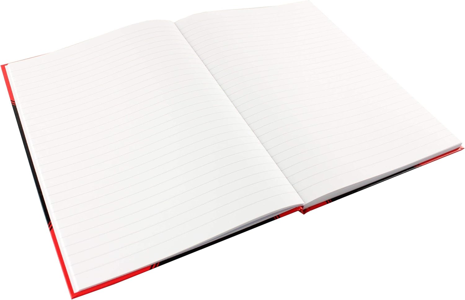 Landre 100302833 Notebook 60 g/m², DIN A6, blanko, Fine Wood-Free Paper, Pack of 6, 96 Pages, Black/Red Lined a4 black/red - Image 5