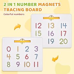 GAMENOTE Magnetic Number Tracing Board, 2 in 1