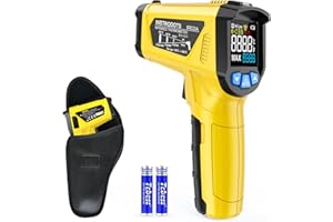 Infrared Thermometer Gun - INSTRODOTS Digital Laser Thermometer emperature Gun with Adjustable Emissivity & Max Value, -58°F~1472°F Non-Contact Surface Thermometer for Cooking, Freezer, Pizza, HVAC