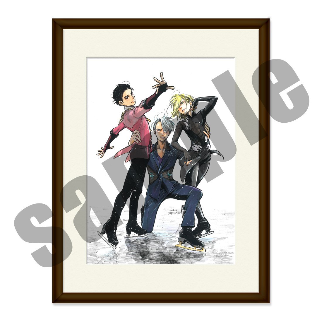 ユーリ On B01n6iddp8 Ice 展 Pixiv 久保ミツロウ先生書き下ろし 複製原画 アニメ萌えグッズ 最安値挑戦