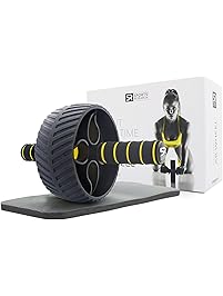 Sports Research Sweet Sweat Ab Wheel | Abdominal Exercise Wheel for Core Strength Training | with Knee Pad
