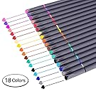Bullet Journal Planner Pens Colored Pens Fine Point Markers Fine Tip Drawing Pens Porous Fineliner Markers for Writing Note Taking Calendar Agenda Coloring Art Stationary Office Supplies (18 Colors)