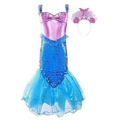JerrisApparel Little Girls Ariel Dress Princess Dominican Republic | Ubuy