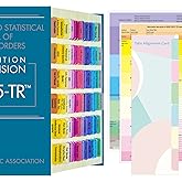 Index Tabs for DSM-5-TR, 94 Printed DSM-V-TR Tabs and 18 Blank Tab Stickers, with Alignment Card and Abbreviation Description