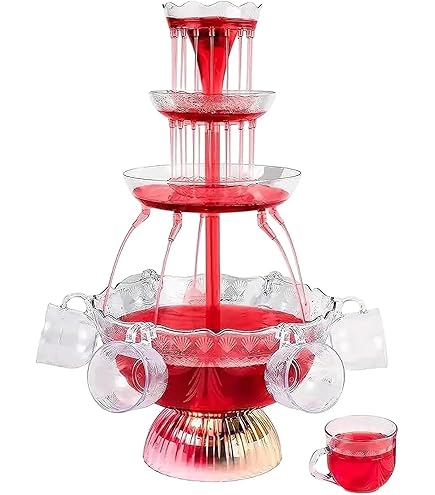 Amazon.com | Nostalgia LPF230 3-Tier Lighted Party Fountain, Holds