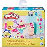 Play-Doh, Massinha de Modelar Infantil, Mini Sorveteria Divertida - Conjunto de Brinquedo com Acessórios e 2 Potes - A partir