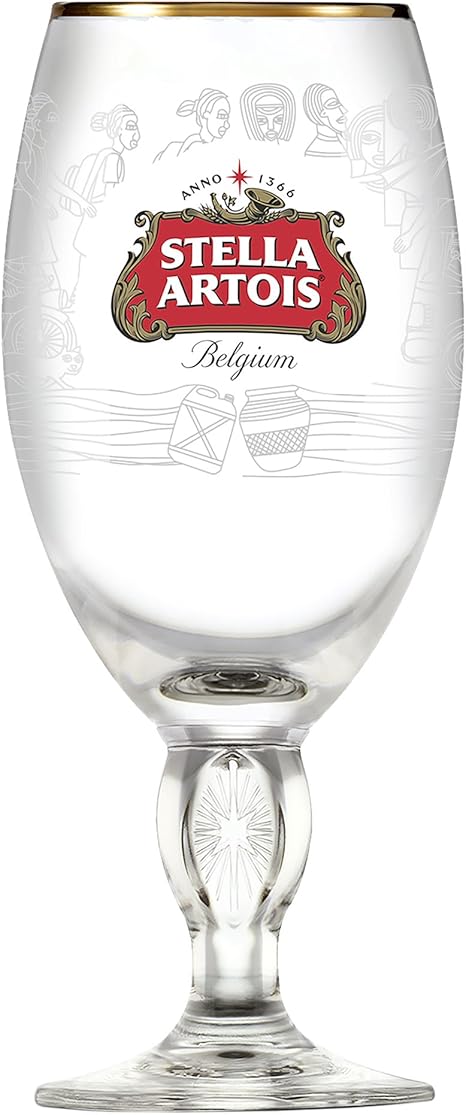 Amazon Com Stella Artois Limited Edition Uganda Chalice 33cl Beer Glasses