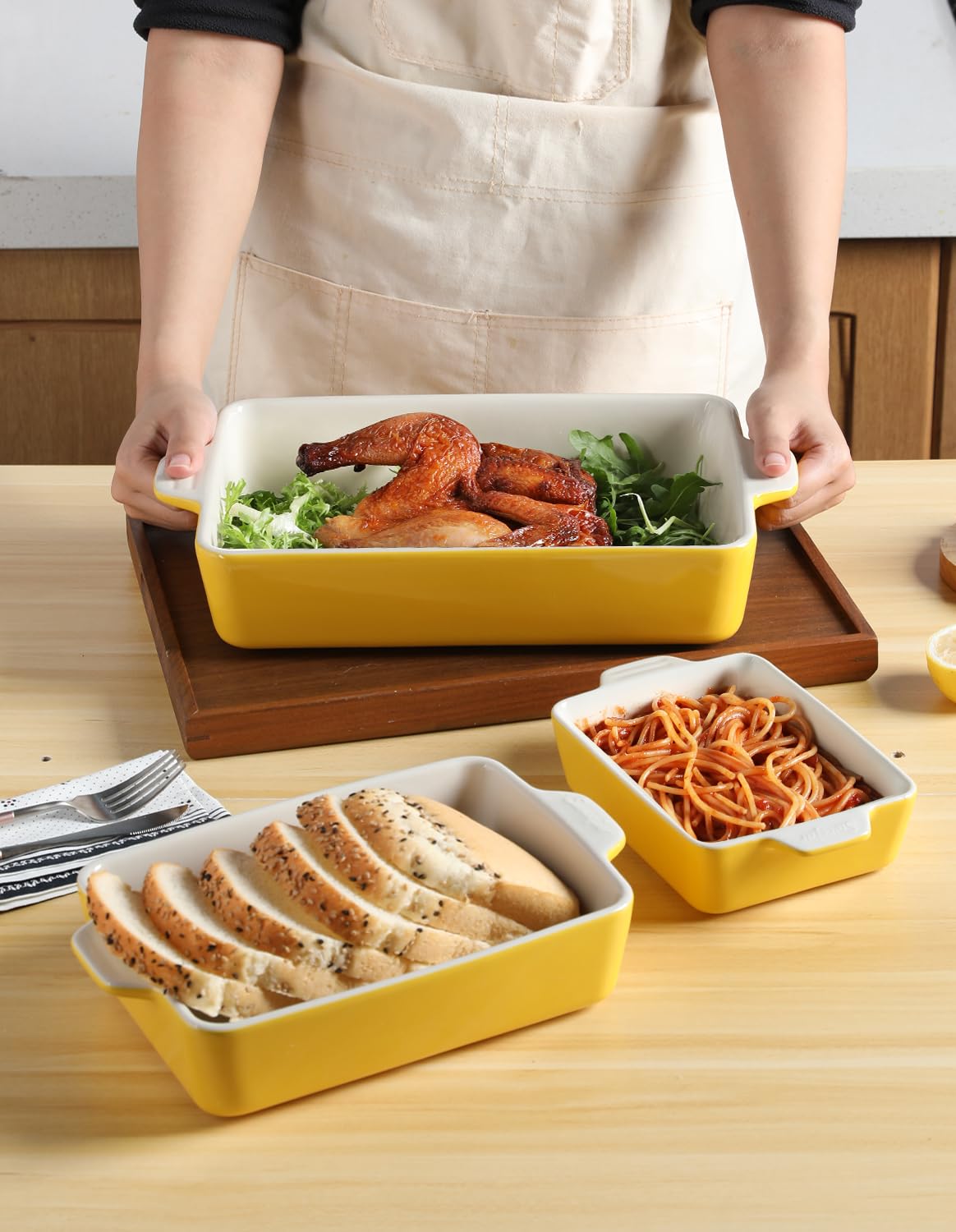 SWEEJAR Ceramic Bakeware Set