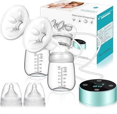 PiAEK Electric Breast Pump 3 Modes 10 Levels USB Rechargeable Dual