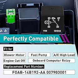 2 Pcs RY116 Relay, 12V 40A, 5-Pin, High-Performance