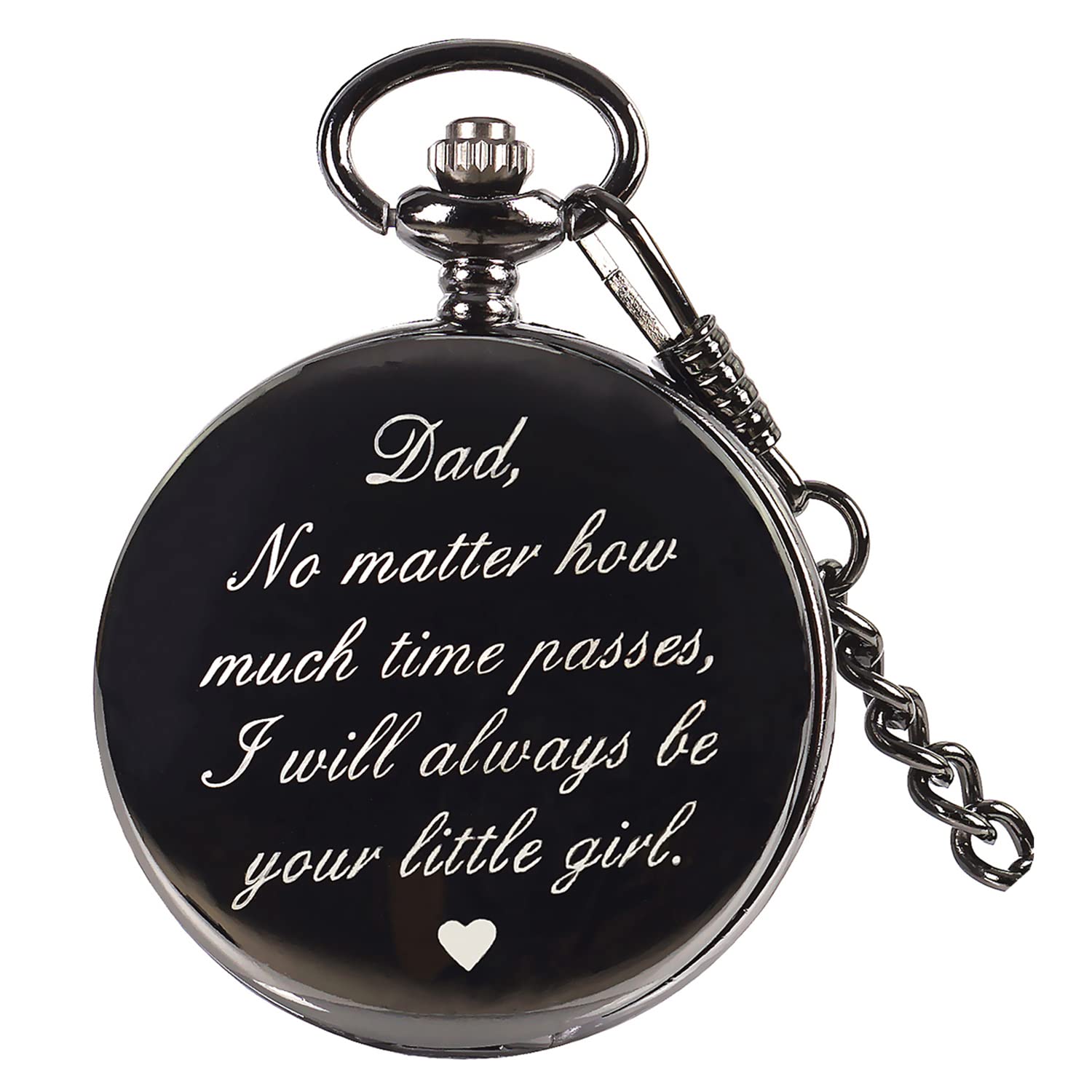 FUNGORGT Men's Pocket Watch Xmas Gifts Personalized Engraved Pocket Watch Father's Day – to My Dad Grandad Best Gift from Son Daughter for Birthday