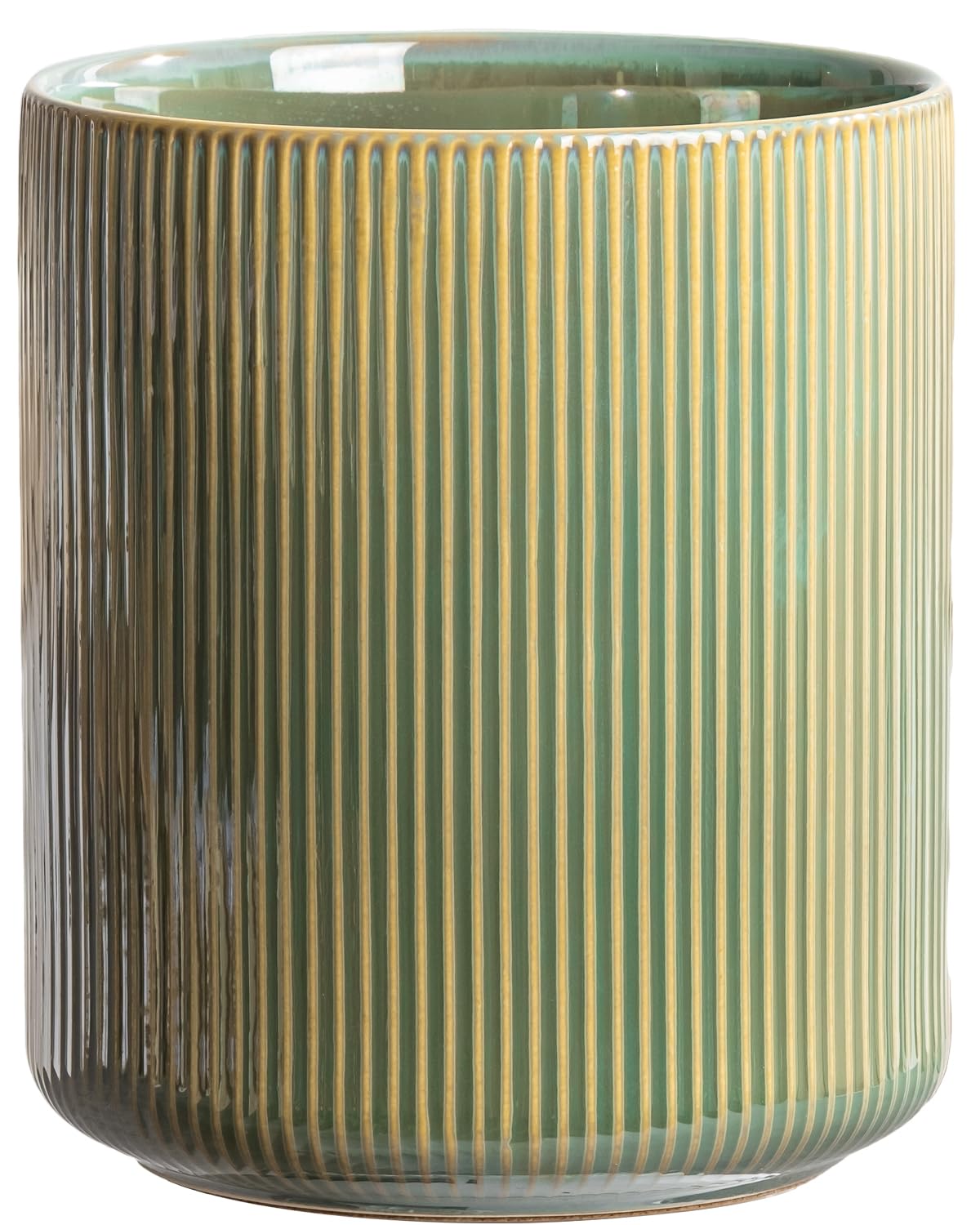 getstar Large Utensil Holder for Kitchen Counter,7.2" Vintage Ceramic Utensils Crocks Utensil Organizer for Spatula Farmhouse Kitchen Decor Image