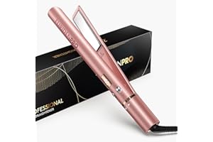 FURIDEN PRO Hair Straightener and Curler 2 in 1, Flat Iron Curling Iron in One, Flat Iron Hair Straightener, Hair Multi Styler Tools, No Frizz | Long-Lasting Finish(Pink)