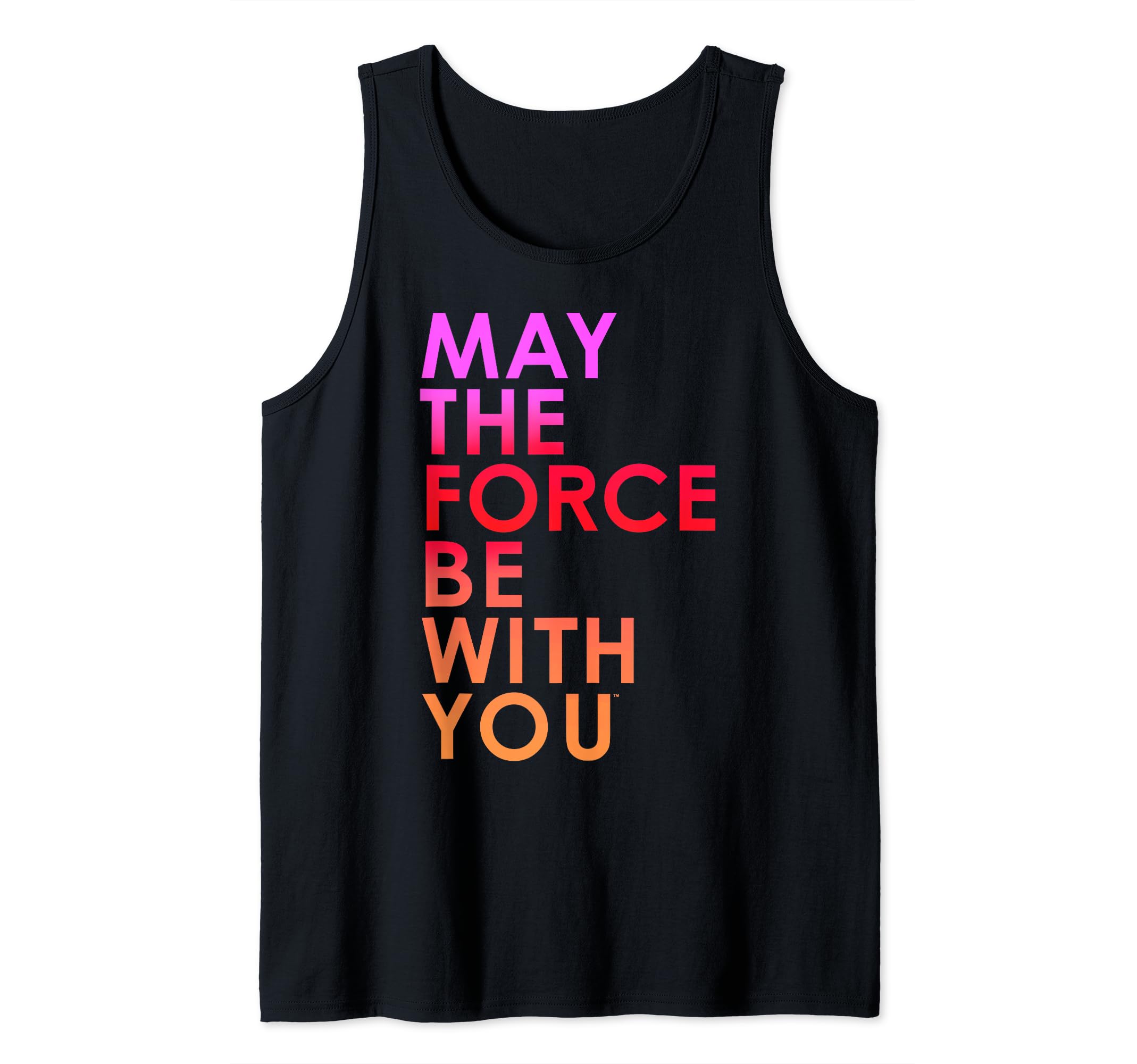 Star Wars Last Jedi Gradient May the Force Tank Top