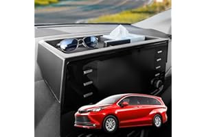 WDWLH Dashboard Storage Tray for Toyota Sienna 2025,Behind Screen Dash Organizer for Sienna Accessories,12.3 Inch Screen Cent