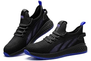 SPIEZ Unisex Safety Shoes with Composite Toe Cap, Puncture Proof Breathable Work Shoes for Men and Women, Slip on Fashion Sneakers for Work and Daily Wear