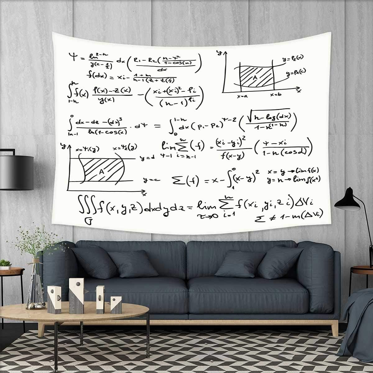 smallbeefly Mathematics Classroom Decor Wall Tapestry Scientific