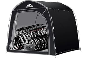 MAIZOA Bike Storage Shed Tent, 98*59*79 Inches Outdoor Portable Storage Tent, Made of 210D Oxford Cloth PU4000mm Waterproof Fabric, Suitable For Storing Bicycles, Motorbikes, Garden Tools, Lawn Mower