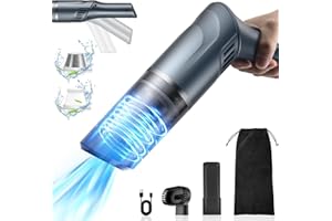 MZGO Car Vacuum Handheld Vacuum Cordless 120W/12KPa Strong Suction Portable Hand Vacuum Cordless Rechargeable, Powerful Mini Vacuum Wireless Car Vacuum Cleaner for Car Hair Hardwood Floor Home Office