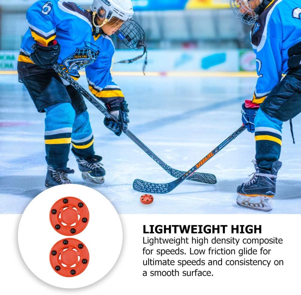 BESPORTBLE 2pcs Roller Hockey Game Puck Training Puck Street Hockey Ball Stick Handling Training Street Hockey Puck for Practicing : Sports & Outdoors
