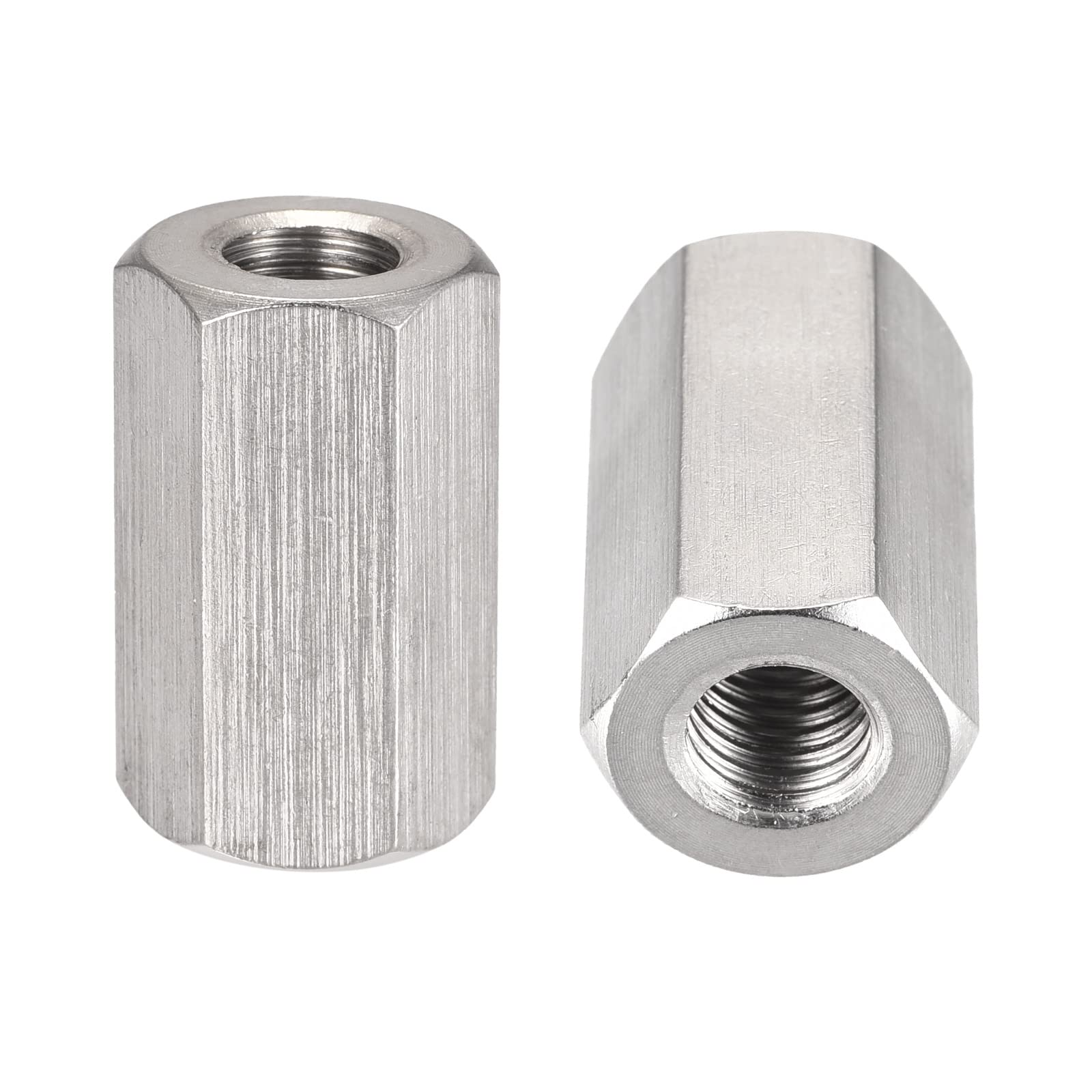 DTGN M10x30mm(DxL) - Hex Standoff Spacer Nuts -2Pack- Good for Electronic Machine - 304 Stainless Steel Coupling Screws