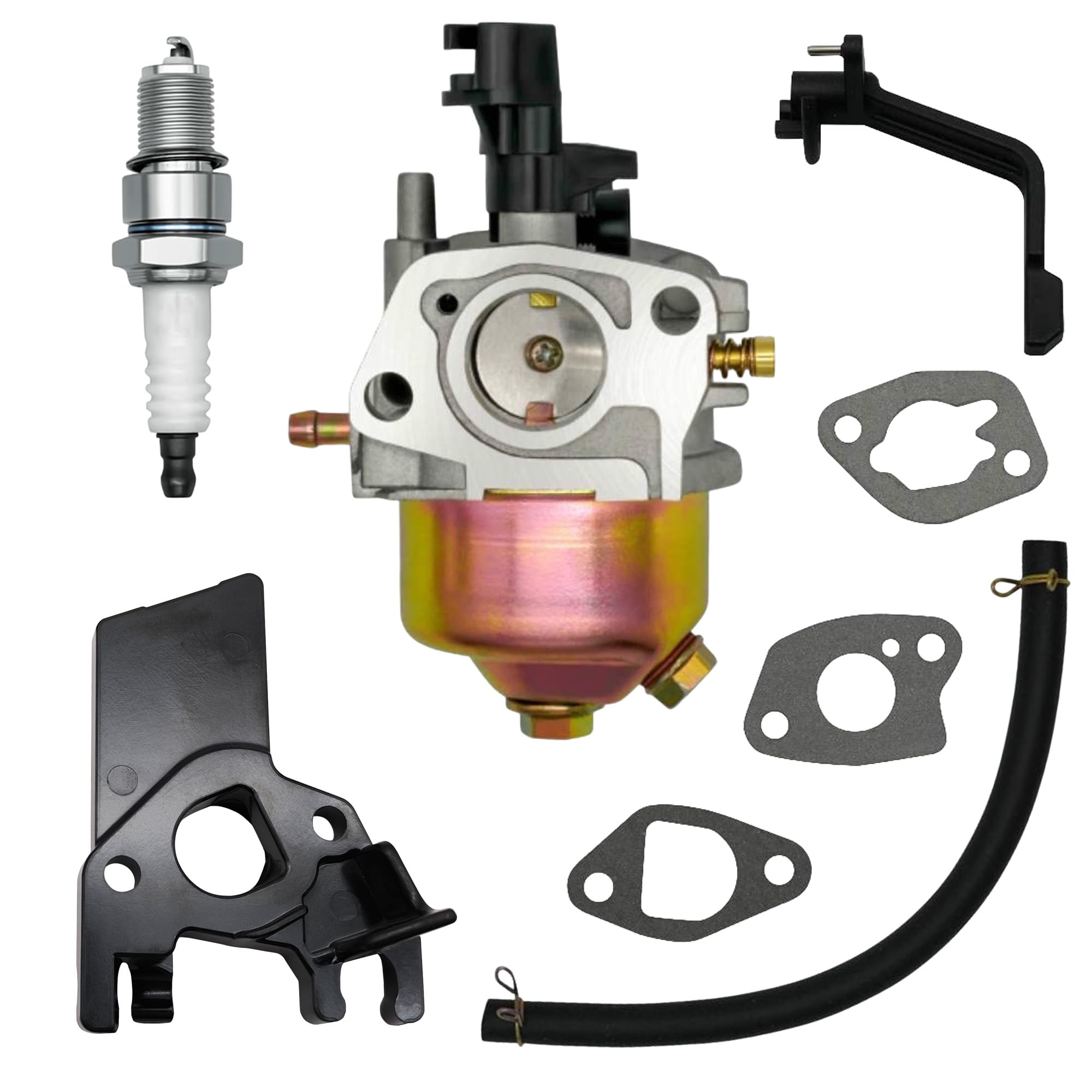 Photo 1 of Strongthium 196cc 212cc 224cc Generator Carburetor Insulator Spark Plug kit for Honda Champion Predator 3500 4000 4375 Generac 3250 3300 3600 Wen Westinghouse Firman Duromax Chicago Pulsar Ryobi
