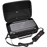 Mchoi Hard Travel Storage Case Fits for Soundcore Boom 2 Portable Outdoor Speaker with Shoulder Strap, Case Only