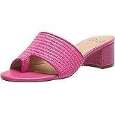 Donald Pliner Women's Naia Heeled Sandal, Magenta, 7