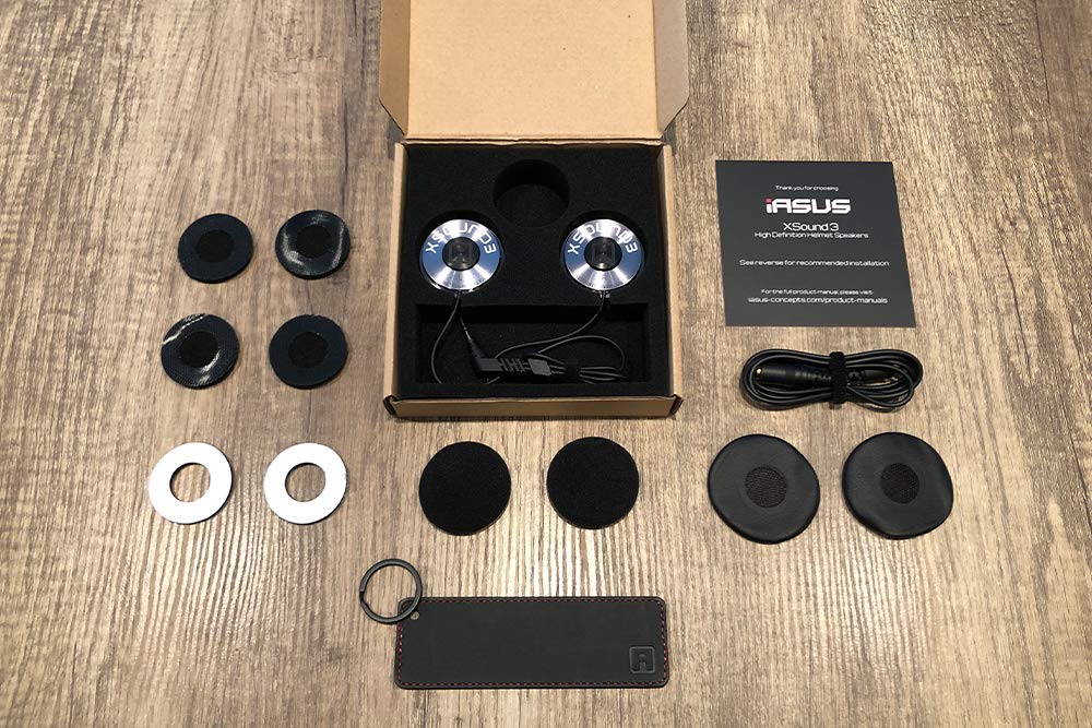 iASUS XSound 3 High Definition Helmet Speakers (Made for iASUS throat