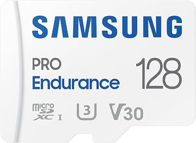Samsung PRO Endurance 128GB microSDXC UHS-I U3 100MB/s Video Monitoring