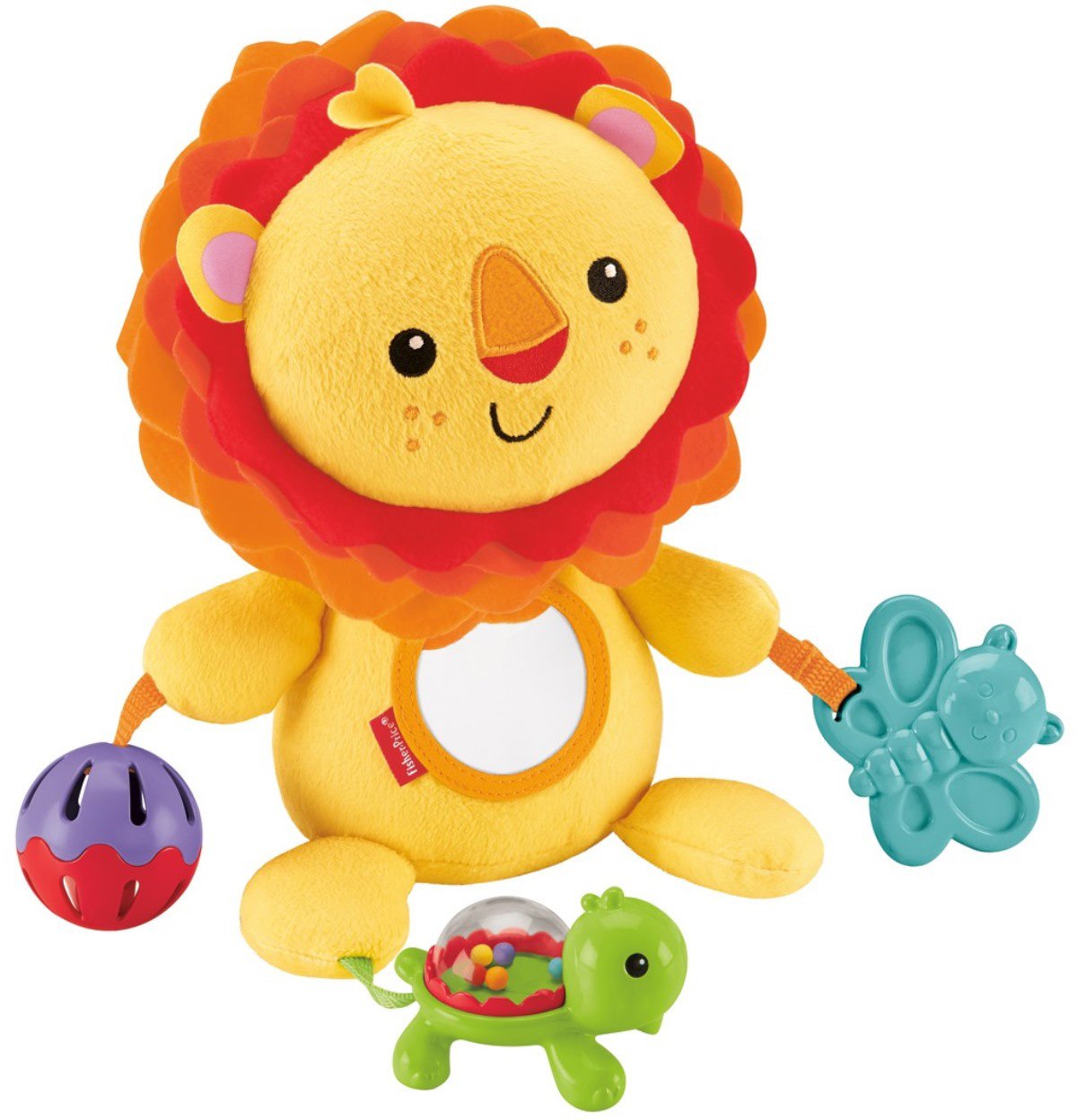 3 Mois Et Plus Fisher Price Peluche Mon Lion Dactivite Balle A Grelots Et Tortue Avec Anneau De Dentition Jouet Pour Eveiller Les Sens De Bebe Cgn Centre D Activites Ludiques Bebe Puericulture