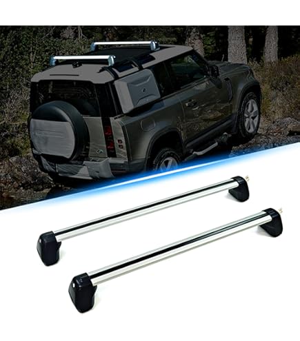 Lockable Crossbars For Land Rover Defender 110 2020-2023 - Aluminum Roof Rack Rails Luggage Carrier