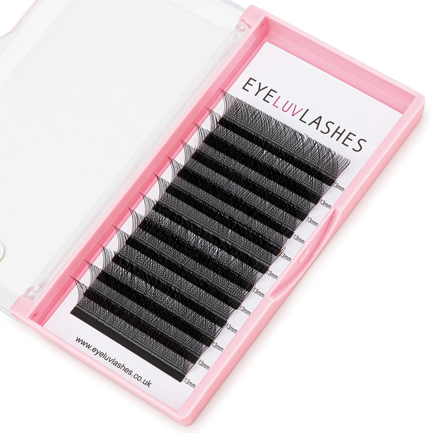 YY Lash Trays 0.05 CC Curl 12mm Length Tray YY Lashes 2D Fans Classic Russian Volume Eyeluvlashes (CC Curl 12mm Length)