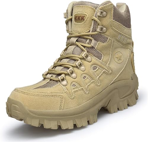 Amazon Le Ciel 厚底ワークブーツ アウトドア 冬 滑らない 丈夫 軽い はっ水 タクティカル スポーツ ハイカット バイクブーツ ジャングルブーツ バイク用ブーツ メンズ ブーツ