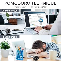Rotating Pomodoro Timer 5, 25, 10 30,60 Mins Preset