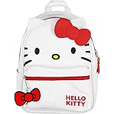 AI ACCESSORY INNOVATIONS Sanrio Hello Kitty Signature Bow Face and 3D Ear Design Faux Leather Mini Backpack 11"