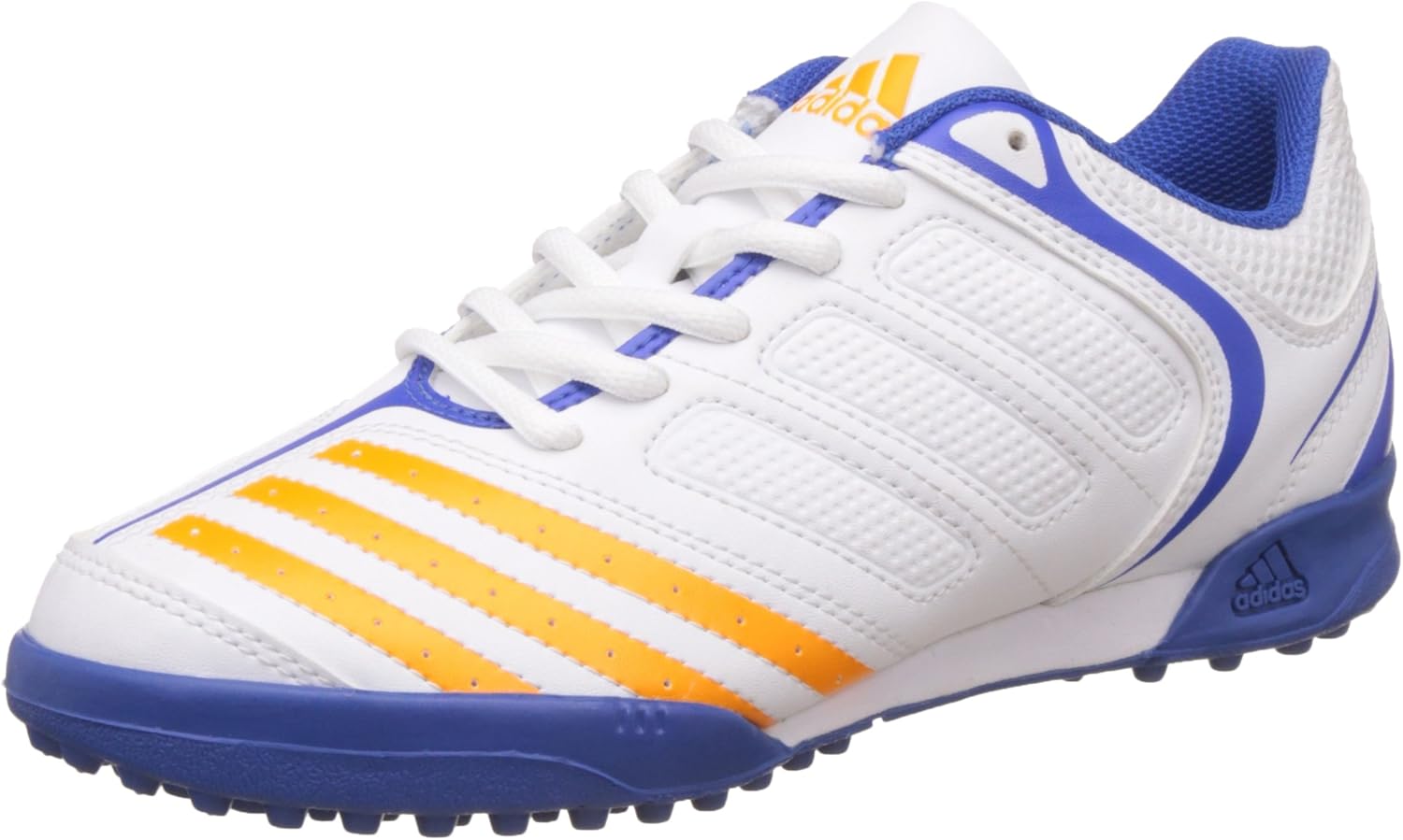 adidas Howzat Junior Kids Cricket Trainer Spikes Shoe White/Blue UK