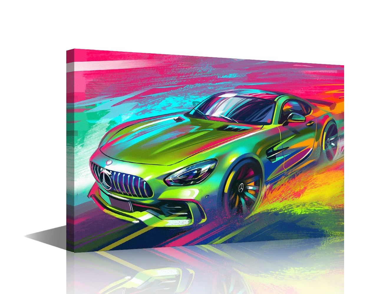 TISHIRON TUMOVO Car Canvas Painting Wall Art for Boys Room Decor - Supercar Poster Home Decor for Living Room Bedroom Office - 1 Piece Modern Picture 16"x24"