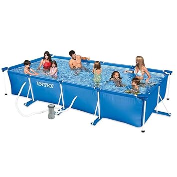 Intex Piscine Tubulaire Rectangulaire 450 X 220 X 084 M Amazon