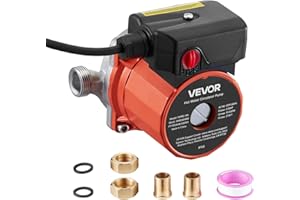 VEVOR Hot Water Recirculating Pump, 10 GPM, Instant Circulation Circulator Pump System, 3-Speed Control, 0.13 HP, 110-120V, N