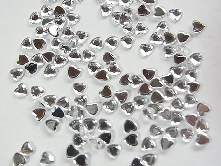 Amazon 変形 アクリルラインストーン ハート 2mm 約100粒 ラインストーン７７ ラインストーン77 ラインストーン 通販