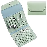 Manicure Set Nail Clipper Kit 16 Pieces Stainless Steel Manicure Kit Professional Pedicure Set for Women Nail Care Tools with Luxurious Travel Case