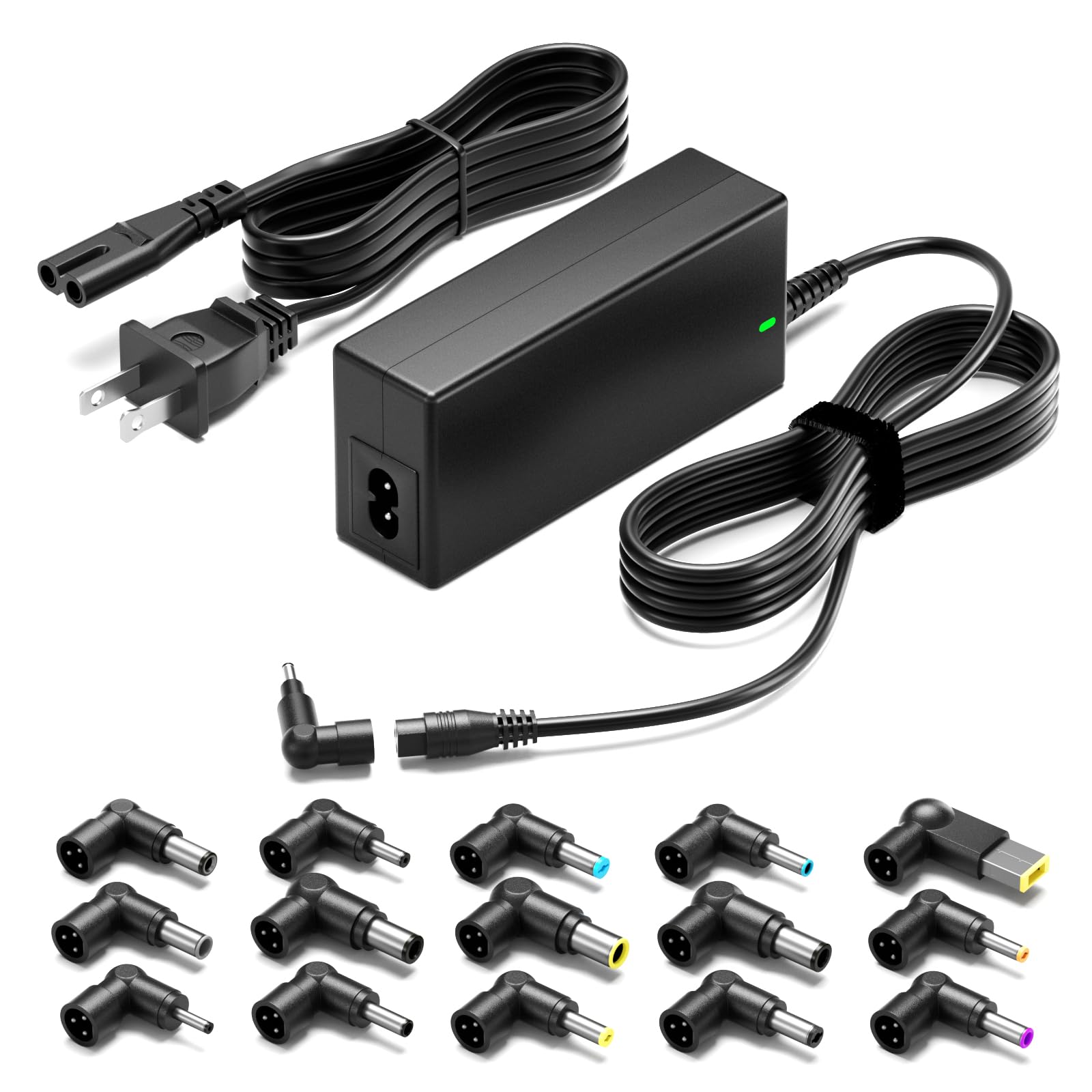 90W Universal AC Adapter Laptop Charger Replacement for Dell HP Acer Asus Lenovo IBM Toshiba Samsung Sony Fujitsu Notebook Ultrabook Chromebook Power Supply Cord with 16 Tips