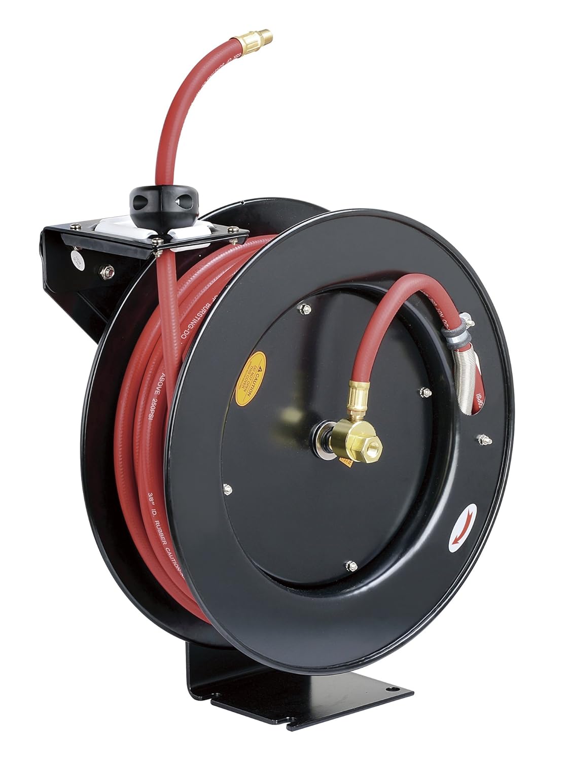 ReelWorks L815153A Steel Retractable Air Compressor/Water Hose Reel