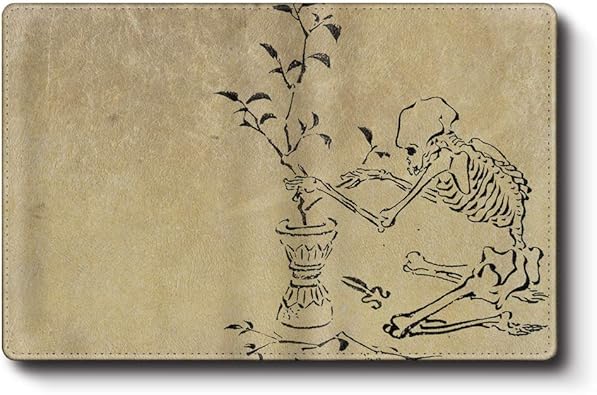 Amazon カードケース 名刺入れ レディース 河鍋暁斎 花を活ける骸骨 メンズ 可愛い ケース かわいい メンズ プレゼント ケース 絵画 個性的 通勤 財布 名刺入れ ノーブランド品 名刺入れ