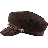 Epoch hats company Men's Greek Fisherman Sailor Fiddler Winter Wool Driver Hat Flat Cap