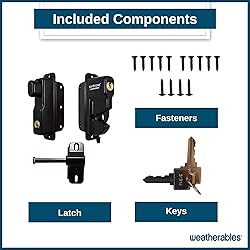 Weatherables Keystone 2-Sided Key-Lockable Gate
