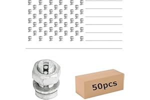 M MINGYA Split Bolt Joint Clamp Fence Clamp Line Clamp Wire Connectors for Multiple Electric Fence Pack of 50